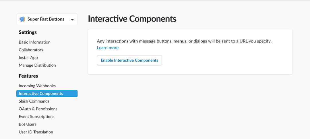 Interactive components