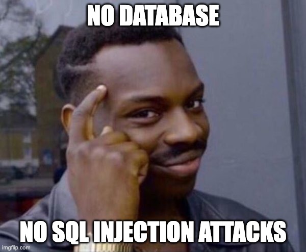 no database