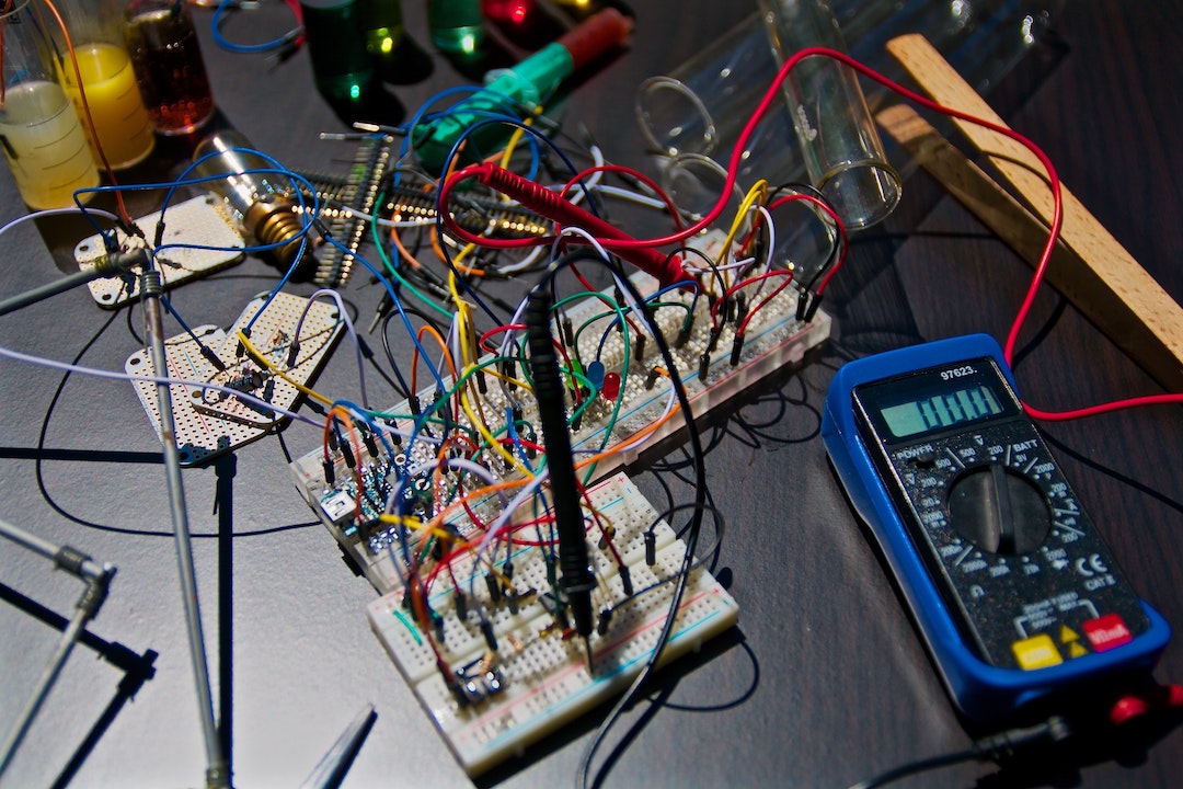 wires and voltmeter
